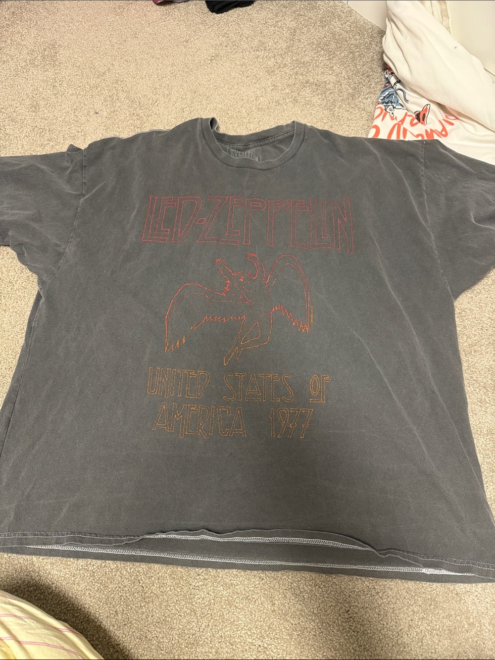 Urban Outfitters Black Led Zeppelin Graphic Tee